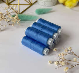 Нитки швейные для трикотажа, Omega 285, синий, №120  200м, 697Н